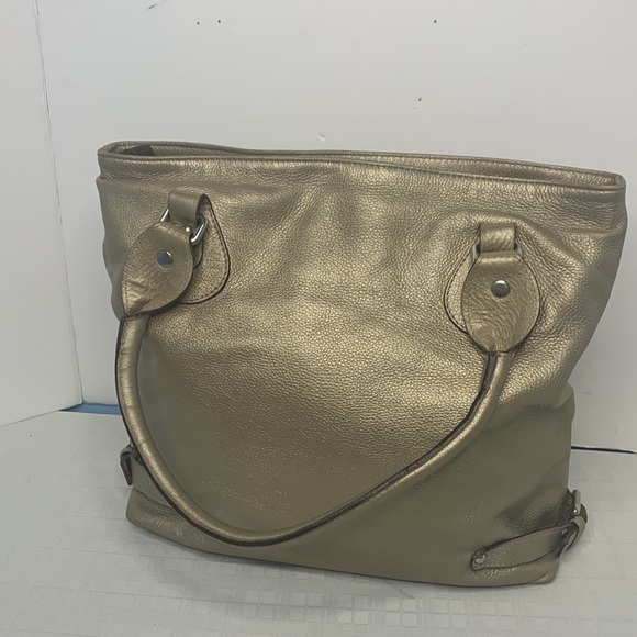 Laura Di Maggio Shiny Soft Geniune Leather Hobo - Picture 3 of 9